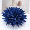 image:imageDtja 4 Large Daisy Fabric Flower Brooch for Women Girls Dainty Lightweight Colorful PomPom Fluffy Floral Brooches Lapel Hair Clip Hat Bag Pins Elegant Wedding Cocktail Birthday Party Dress Accessories JewelryNavy