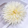 image:imageDtja 4 Large Daisy Fabric Flower Brooch for Women Girls Dainty Lightweight Colorful PomPom Fluffy Floral Brooches Lapel Hair Clip Hat Bag Pins Elegant Wedding Cocktail Birthday Party Dress Accessories JewelryBeige