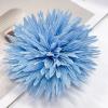 image:imageDtja 4 Large Daisy Fabric Flower Brooch for Women Girls Dainty Lightweight Colorful PomPom Fluffy Floral Brooches Lapel Hair Clip Hat Bag Pins Elegant Wedding Cocktail Birthday Party Dress Accessories JewelryBlue