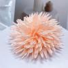 image:imageDtja 4 Large Daisy Fabric Flower Brooch for Women Girls Dainty Lightweight Colorful PomPom Fluffy Floral Brooches Lapel Hair Clip Hat Bag Pins Elegant Wedding Cocktail Birthday Party Dress Accessories JewelryPinkishorange