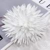 image:imageDtja 4 Large Daisy Fabric Flower Brooch for Women Girls Dainty Lightweight Colorful PomPom Fluffy Floral Brooches Lapel Hair Clip Hat Bag Pins Elegant Wedding Cocktail Birthday Party Dress Accessories JewelryWhite