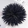 image:imageDtja 4 Large Daisy Fabric Flower Brooch for Women Girls Dainty Lightweight Colorful PomPom Fluffy Floral Brooches Lapel Hair Clip Hat Bag Pins Elegant Wedding Cocktail Birthday Party Dress Accessories JewelryBlack
