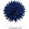 image:imageDtja 4 Large Daisy Fabric Flower Brooch for Women Girls Dainty Lightweight Colorful PomPom Fluffy Floral Brooches Lapel Hair Clip Hat Bag Pins Elegant Wedding Cocktail Birthday Party Dress Accessories JewelryNavy