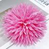 image:imageDtja 4 Large Daisy Fabric Flower Brooch for Women Girls Dainty Lightweight Colorful PomPom Fluffy Floral Brooches Lapel Hair Clip Hat Bag Pins Elegant Wedding Cocktail Birthday Party Dress Accessories JewelryPink
