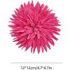 image:imageDtja 4 Large Daisy Fabric Flower Brooch for Women Girls Dainty Lightweight Colorful PomPom Fluffy Floral Brooches Lapel Hair Clip Hat Bag Pins Elegant Wedding Cocktail Birthday Party Dress Accessories JewelryFushcia