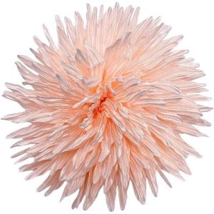 image:imageDtja 4 Large Daisy Fabric Flower Brooch for Women Girls Dainty Lightweight Colorful PomPom Fluffy Floral Brooches Lapel Hair Clip Hat Bag Pins Elegant Wedding Cocktail Birthday Party Dress Accessories JewelryPinkishorange