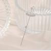 image:image1 PC of Ear Wrap Crawler Hook Earrings for Women Girls Minimalist Dainty CZ Crystal Bar Piercing Ear Cuff Stud Safety Pin Dainty Unique Earring Fashion Jewelry Party BFF Gifts Curved CZ