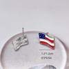 image:imageDainty American Flag Stud Earrings for Women Unisex Stainless Steel Post Pin USA Patriotic 4th of July Independence Day Tiny Cute Studs Earring Hypoallergenic Anniversary Holiday Decoration Jewelry