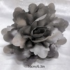 image:imageDtja Large Fabric Rose Flower Brooch Pin for Women Fashion Sequined Satin Peony Camellia Flowers Corsage Brooches Pins for Wedding Party Dance Banquet Dress Suit Clothes Accessories Jewelry 160mm63inGrey