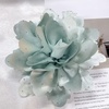 image:imageDtja Large Fabric Rose Flower Brooch Pin for Women Fashion Sequined Satin Peony Camellia Flowers Corsage Brooches Pins for Wedding Party Dance Banquet Dress Suit Clothes Accessories Jewelry 160mm63inLight Turquoise