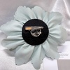 image:imageDtja Large Fabric Rose Flower Brooch Pin for Women Fashion Sequined Satin Peony Camellia Flowers Corsage Brooches Pins for Wedding Party Dance Banquet Dress Suit Clothes Accessories Jewelry 160mm63inLight Turquoise