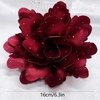 image:imageDtja Large Fabric Rose Flower Brooch Pin for Women Fashion Sequined Satin Peony Camellia Flowers Corsage Brooches Pins for Wedding Party Dance Banquet Dress Suit Clothes Accessories Jewelry 160mm63inWine Red