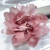 image:imageDtja Large Fabric Rose Flower Brooch Pin for Women Fashion Sequined Satin Peony Camellia Flowers Corsage Brooches Pins for Wedding Party Dance Banquet Dress Suit Clothes Accessories Jewelry 160mm63inPink