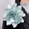 image:imageDtja Large Fabric Rose Flower Brooch Pin for Women Fashion Sequined Satin Peony Camellia Flowers Corsage Brooches Pins for Wedding Party Dance Banquet Dress Suit Clothes Accessories Jewelry 160mm63inLight Turquoise