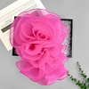 image:imageHandmade Layer Large Organza Rose Flower Brooch amp Applique for Women Ladies  135 x 106 Fabric Floral Brooches Lapel Pin for Her Elegant Wedding Party Banquet Dress Suit AccessoriesDeep Pink