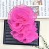image:imageHandmade Layer Large Organza Rose Flower Brooch amp Applique for Women Ladies  135 x 106 Fabric Floral Brooches Lapel Pin for Her Elegant Wedding Party Banquet Dress Suit AccessoriesDeep Pink