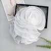 image:imageHandmade Layer Large Organza Rose Flower Brooch amp Applique for Women Ladies  135 x 106 Fabric Floral Brooches Lapel Pin for Her Elegant Wedding Party Banquet Dress Suit AccessoriesWhite