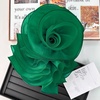 image:imageHandmade Layer Large Organza Rose Flower Brooch amp Applique for Women Ladies  135 x 106 Fabric Floral Brooches Lapel Pin for Her Elegant Wedding Party Banquet Dress Suit AccessoriesGreen
