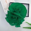 image:imageHandmade Layer Large Organza Rose Flower Brooch amp Applique for Women Ladies  135 x 106 Fabric Floral Brooches Lapel Pin for Her Elegant Wedding Party Banquet Dress Suit AccessoriesGreen