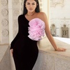 image:imageHandmade Layer Large Organza Rose Flower Brooch amp Applique for Women Ladies  135 x 106 Fabric Floral Brooches Lapel Pin for Her Elegant Wedding Party Banquet Dress Suit AccessoriesPink