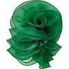 image:imageHandmade Layer Large Organza Rose Flower Brooch amp Applique for Women Ladies  135 x 106 Fabric Floral Brooches Lapel Pin for Her Elegant Wedding Party Banquet Dress Suit AccessoriesGreen