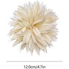 image:image47in Fabric Dahlia Flower Brooch for Women Elegant Large Rose Sorority Paraphernalia Brooches Pins Wedding Party Events Corsage Accessories JewelryBeige