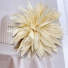 image:image47in Fabric Dahlia Flower Brooch for Women Elegant Large Rose Sorority Paraphernalia Brooches Pins Wedding Party Events Corsage Accessories JewelryBeige