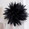 image:image47in Fabric Dahlia Flower Brooch for Women Elegant Large Rose Sorority Paraphernalia Brooches Pins Wedding Party Events Corsage Accessories JewelryBlack