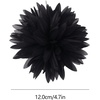 image:image47in Fabric Dahlia Flower Brooch for Women Elegant Large Rose Sorority Paraphernalia Brooches Pins Wedding Party Events Corsage Accessories JewelryBlack