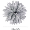 image:image47in Fabric Dahlia Flower Brooch for Women Elegant Large Rose Sorority Paraphernalia Brooches Pins Wedding Party Events Corsage Accessories JewelryGrey