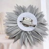 image:image47in Fabric Dahlia Flower Brooch for Women Elegant Large Rose Sorority Paraphernalia Brooches Pins Wedding Party Events Corsage Accessories JewelryGrey