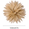 image:image47in Fabric Dahlia Flower Brooch for Women Elegant Large Rose Sorority Paraphernalia Brooches Pins Wedding Party Events Corsage Accessories JewelryKhaki