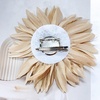 image:image47in Fabric Dahlia Flower Brooch for Women Elegant Large Rose Sorority Paraphernalia Brooches Pins Wedding Party Events Corsage Accessories JewelryKhaki