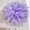 image:image47in Fabric Dahlia Flower Brooch for Women Elegant Large Rose Sorority Paraphernalia Brooches Pins Wedding Party Events Corsage Accessories JewelryLight Purple
