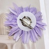 image:image47in Fabric Dahlia Flower Brooch for Women Elegant Large Rose Sorority Paraphernalia Brooches Pins Wedding Party Events Corsage Accessories JewelryLight Purple