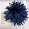 image:image47in Fabric Dahlia Flower Brooch for Women Elegant Large Rose Sorority Paraphernalia Brooches Pins Wedding Party Events Corsage Accessories JewelryNavy