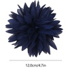 image:image47in Fabric Dahlia Flower Brooch for Women Elegant Large Rose Sorority Paraphernalia Brooches Pins Wedding Party Events Corsage Accessories JewelryNavy