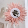 image:image47in Fabric Dahlia Flower Brooch for Women Elegant Large Rose Sorority Paraphernalia Brooches Pins Wedding Party Events Corsage Accessories JewelryPinkishorange