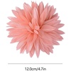 image:image47in Fabric Dahlia Flower Brooch for Women Elegant Large Rose Sorority Paraphernalia Brooches Pins Wedding Party Events Corsage Accessories JewelryPinkishorange