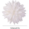 image:image47in Fabric Dahlia Flower Brooch for Women Elegant Large Rose Sorority Paraphernalia Brooches Pins Wedding Party Events Corsage Accessories JewelryWhite