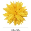 image:image47in Fabric Dahlia Flower Brooch for Women Elegant Large Rose Sorority Paraphernalia Brooches Pins Wedding Party Events Corsage Accessories JewelryYellow