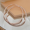 image:imageLarge Rhinestone Hoop Earrings for Women Girls Hypoallergenic Extra Big 80mm Huggie CZ Hoops Dangle Drop Earring Fashion Chic Party Jewelry Gifts 3 inchRoseGoldToned