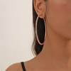 image:imageLarge Rhinestone Hoop Earrings for Women Girls Hypoallergenic Extra Big 80mm Huggie CZ Hoops Dangle Drop Earring Fashion Chic Party Jewelry Gifts 3 inchRoseGoldToned