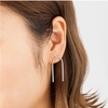 image:imageMinimalist Upside Down U Shape Earrings for Women Girls S925 Sterling Silver Lightweight Open Wire Needle Drop Dangle Threader Stud Earring Hypoallergenic Simple Jewelry