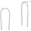 image:imageMinimalist Upside Down U Shape Earrings for Women Girls S925 Sterling Silver Lightweight Open Wire Needle Drop Dangle Threader Stud Earring Hypoallergenic Simple Jewelry
