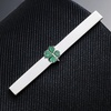 image:imageDtja Clover Leaf Tie Clip Tie Bar for Men GoldSilver Tone Fashion Shamrock Flower Necktie Suit Shirt Tuxeto Formal Wear Brooch Luck Dress Accessories Birthday Wedding StPatricks Day Party Jewelry GiftGreen