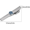 image:imageDtja Clover Leaf Tie Clip Tie Bar for Men GoldSilver Tone Fashion Shamrock Flower Necktie Suit Shirt Tuxeto Formal Wear Brooch Luck Dress Accessories Birthday Wedding StPatricks Day Party Jewelry GiftBlue