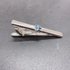 image:imageDtja Clover Leaf Tie Clip Tie Bar for Men GoldSilver Tone Fashion Shamrock Flower Necktie Suit Shirt Tuxeto Formal Wear Brooch Luck Dress Accessories Birthday Wedding StPatricks Day Party Jewelry GiftBlue