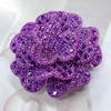 image:imageRhinestone Camellia Flower Brooch Pin for Women Ladies Unisex Fashion Crystal Rose Clover Floral Brooches Lapel Pins Dainty Dress Accessories Jewelry Gift Boutonniere Corsage Wedding Holiday Party 70mmRoyal Purple