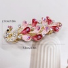 image:imageRhinestone Peacock Hair Barrette for Women Gold Tone AB Crystal Colored Bird Feather Hair Clip Hair Clamp for Halfup Style Hair Accessories Decorative Spring Clip for Birthday Wedding Prom RedRed